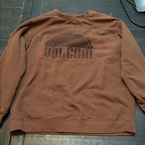 Volcom Men's Crewneck Sweater in Brown